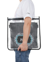 Load image into Gallery viewer, SUPER STAM Tallit tallis and Tefillin PVC High Quality waterproof protection For Tallit and Tefillin bag Black Round fabric AND round corners