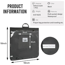 Load image into Gallery viewer, SUPER STAM Tallit tallis and Tefillin Clear Front Rain Proof Travel Tote bag with Carry Handle And shoulder strap