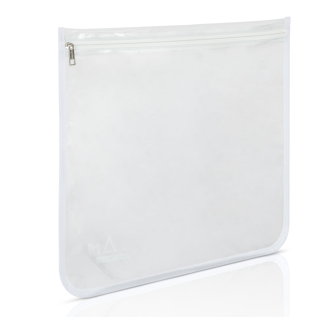 SUPER STAM Tallit tallis and Tefillin PVC High Quality waterproof protection For Tallit and Tefillin bag WHITE Round fabric AND round corners