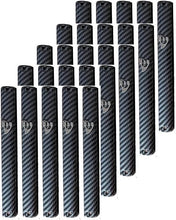 Load image into Gallery viewer, MEZUZAH CASE Plastic Silver shin Rectangle Shape Waterproof Rubber Cork .Lot of 25 pcs  Carbon Fiber Black)