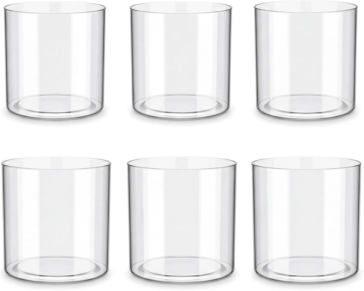meekoo Acrylic Vase Cylinders Round Decorative 5 x 5 in, 5 x 5 in