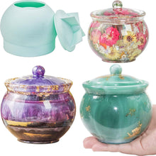 Load image into Gallery viewer, Silicone Round Jar Silicone Molds, Jar Resin Molds with Lid, Epoxy Molds for DIY Jewelry Storage Box,Candle Holder,Candy Container, Epoxy Resin Casting Craft Gifts