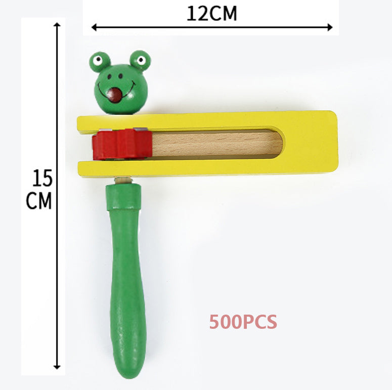 Colorful Wooden Gragger Grogger Noise Maker 5.72 x 4.91 inches Color Party Graggers for Party Favors Holiday Celebration