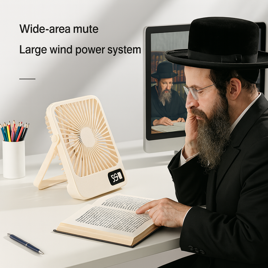 Air Cooling Desk Fan Mini USB Portable Fan Rechargeable Standing Fan