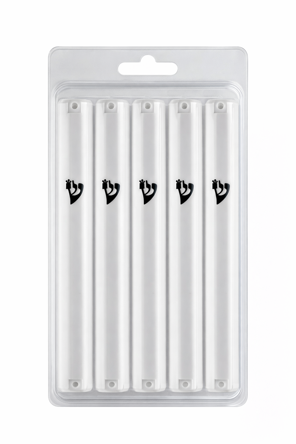 MEZUZAH CASE Holder (shidell) בית מזוזה Plastic Rectangle Shape Black Shin Waterproof Rubber Cork lot of 5