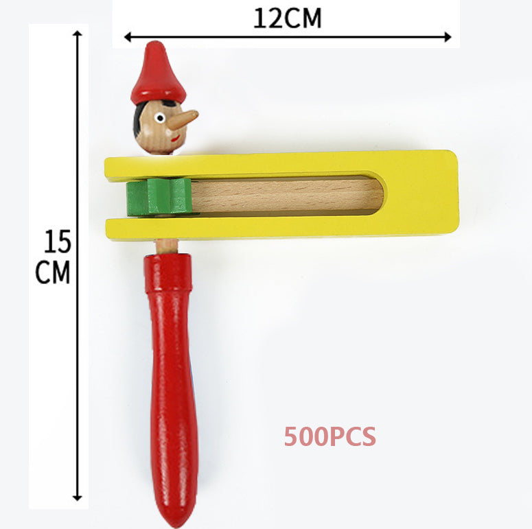 Colorful Wooden Gragger Grogger Noise Maker 5.72 x 4.91 inches Color Party Graggers for Party Favors Holiday Celebration