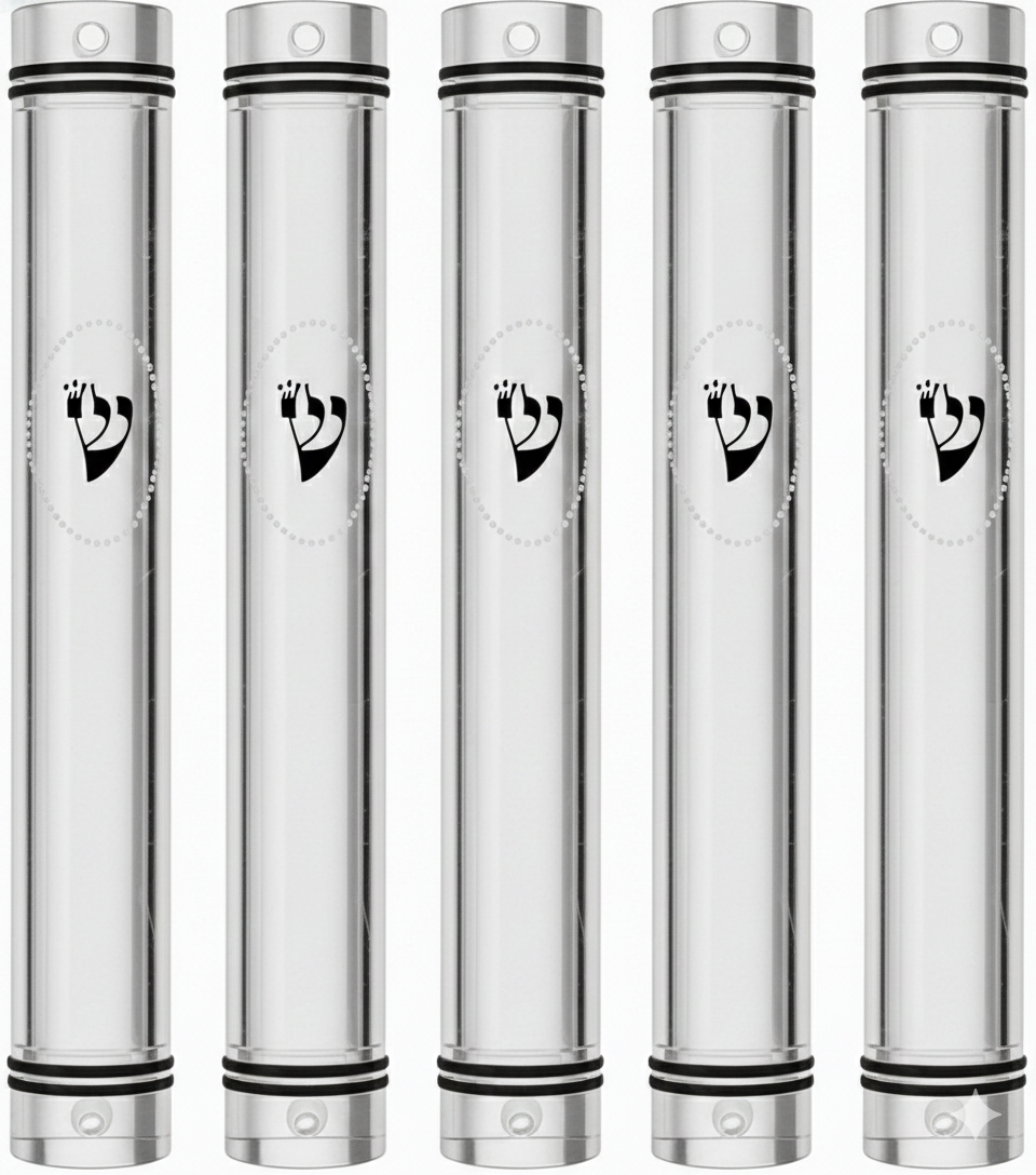 MEZUZAH CASE Holder Plastic Semiround COLOR OPTIONS Sihin Waterproof Rubber Cork lot of 5