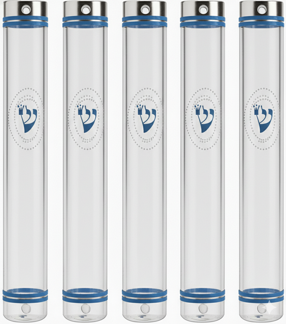 MEZUZAH CASE Holder Plastic Semiround COLOR OPTIONS Sihin Waterproof Rubber Cork lot of 5