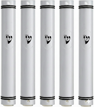 Load image into Gallery viewer, MEZUZAH CASE Holder Plastic Semiround COLOR OPTIONS Sihin Waterproof Rubber Cork lot of 5