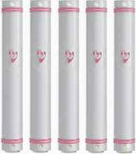 Load image into Gallery viewer, MEZUZAH CASE Holder Plastic Semiround COLOR OPTIONS Sihin Waterproof Rubber Cork lot of 5