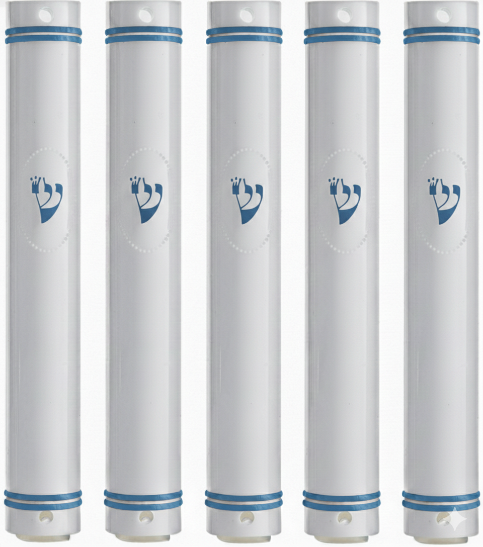 MEZUZAH CASE Holder Plastic Semiround COLOR OPTIONS Sihin Waterproof Rubber Cork lot of 5