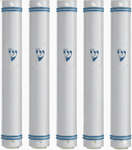 Load image into Gallery viewer, MEZUZAH CASE Holder Plastic Semiround COLOR OPTIONS Sihin Waterproof Rubber Cork lot of 5