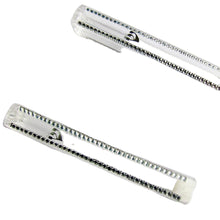 Load image into Gallery viewer, Plastic MEZUZAH CASE CLEAR  with Stones Silver shin  Waterproof Rubber Cork 25 PCS