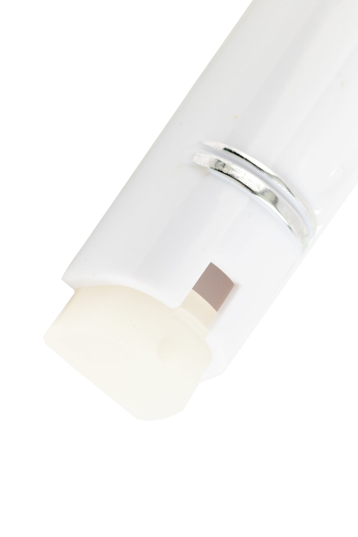 PLASTIC MEZUZAH CASE White Silver shin Semiround with little design self Stick Waterproof Rubber Cork
