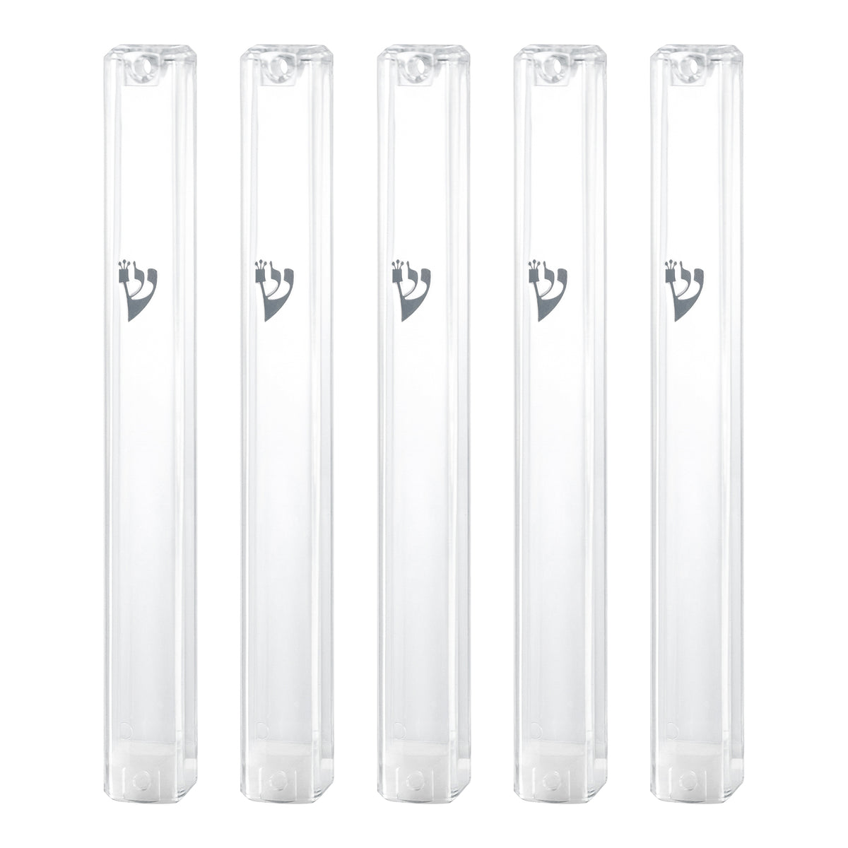 PLASTIC MEZUZAH CASE Rectangle Shape Silver shin colour and sizes 10/ 15 /12/ cm optional Waterproof Sold in unit of 5 pcs