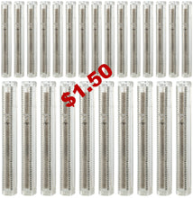 Load image into Gallery viewer, Plastic MEZUZAH CASE CLEAR  with Stones Silver shin  Waterproof Rubber Cork 25 PCS