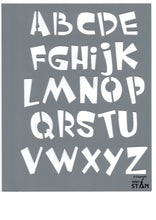 Load image into Gallery viewer, Plastic tracing Stencils Set for Children Alphabet and Number Drawing Painting Pretty Great Fonts for Yearbook (8x10 inches) 15 Pack (ABC Alphabet and Number) minimum order amount of 12 sets