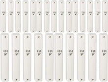 Load image into Gallery viewer, PLASTIC MEZUZAH CASE Rectangle Shape WHITE COLOR  Biger Silver shin waterproof Sold in unit of 25 pcs