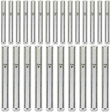 Load image into Gallery viewer, Plastic MEZUZAH CASE WHITE with Stones Silver shin  Waterproof Rubber Cork 25 PCS