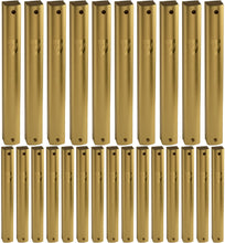 Load image into Gallery viewer, MEZUZAH CASE Holder ALUMINUM Gold  Waterproof Rubber Cork LOT OF 25 PCS (gold,)