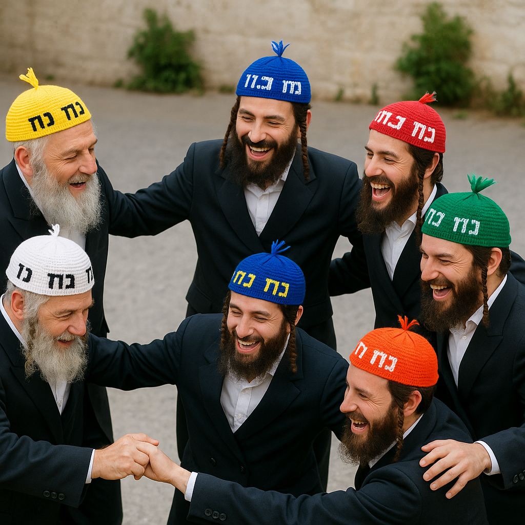 SUPER STAM Kippah Na nach nachman 24cm