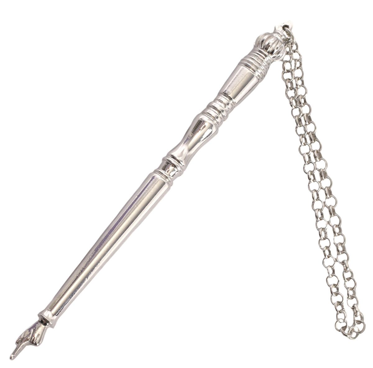 Torah/Book Pointer Yad Hand Pointer Silver Finish Great bar bat Mitzvah Gift with a 20cm Bead Charm in Gift Box
