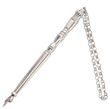 Load image into Gallery viewer, Torah/Book Pointer Yad Hand Pointer Silver Finish Great bar bat Mitzvah Gift with a 20cm Bead Charm in Gift Box