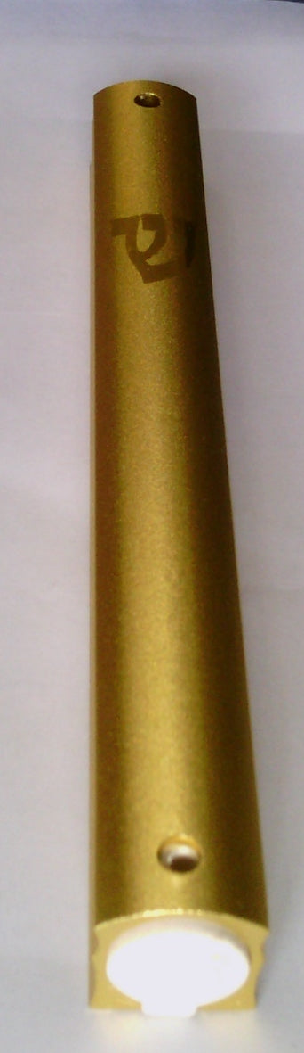 Aluminum MEZUZAH CASE Gold with Glossy Modern Shin Self Stick Waterproof Rubber Cork Sold in unit of 5 pcs