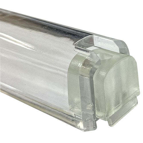 PLASTIC MEZUZAH CASE Rectangle Shape CLEAR GOLD shin waterproof Sold in unit of 5 pcs