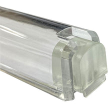 Load image into Gallery viewer, PLASTIC MEZUZAH CASE Rectangle Shape CLEAR  GOLD  shin waterproof Sold in unit of 5 pcs