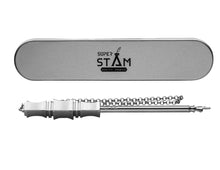 Load image into Gallery viewer, Torah Book Pointer Yad Hand Pointer ..Silver Finish Great bar bat Mitzvah Gift with a 20cm Bead Charm in Metal Gift Box