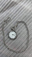 Load image into Gallery viewer, high quality medium size lidless quartz pocket watch pendant with 360mm Hook Chain