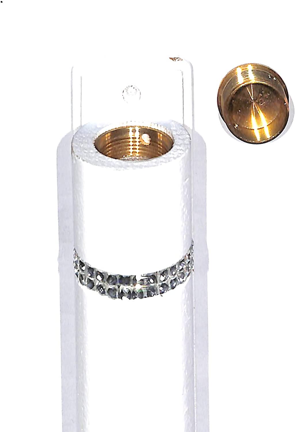 Wooden Mezuzah Case Holder White Color Water Proof with Back with Chain Design