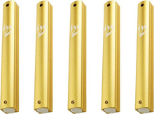 Load image into Gallery viewer, Aluminum MEZUZAH CASE  GOLDWaterproof Rubber Cork Silver shin Sold in unit of 5 pcs