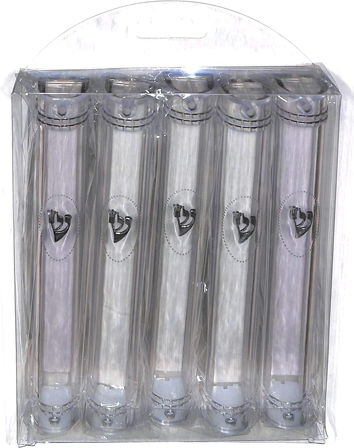 PLASTIC MEZUZAH CASE CLEAR Semiround silver shin self Stick Waterproof Rubber Cork