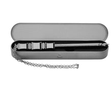 Load image into Gallery viewer, Torah Book Pointer Yad Hand Pointer ..Silver Finish Great bar bat Mitzvah Gift with a 20cm Bead Charm in Metal Gift Box