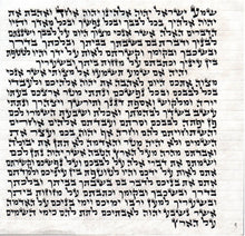 Load image into Gallery viewer, KOSHER MEZUZAH SCROLL מזוזות פויגל  כתב ארי' נבדק ע''י מחשב וע''י בודק מומחה each mezuzah is listed separately SIZE 10 CM 15 cm מזוזות פויגל