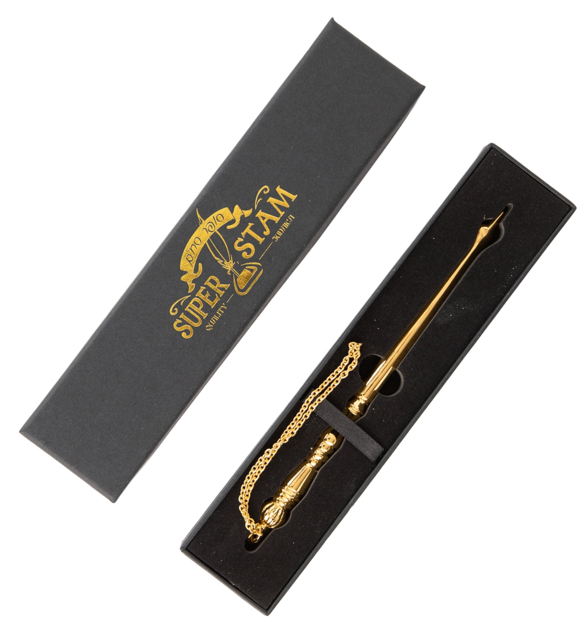 Torah/Book Pointer Yad Hand Pointer Silver Finish Great bar bat Mitzvah Gift with a 20cm Bead Charm in Gift Box