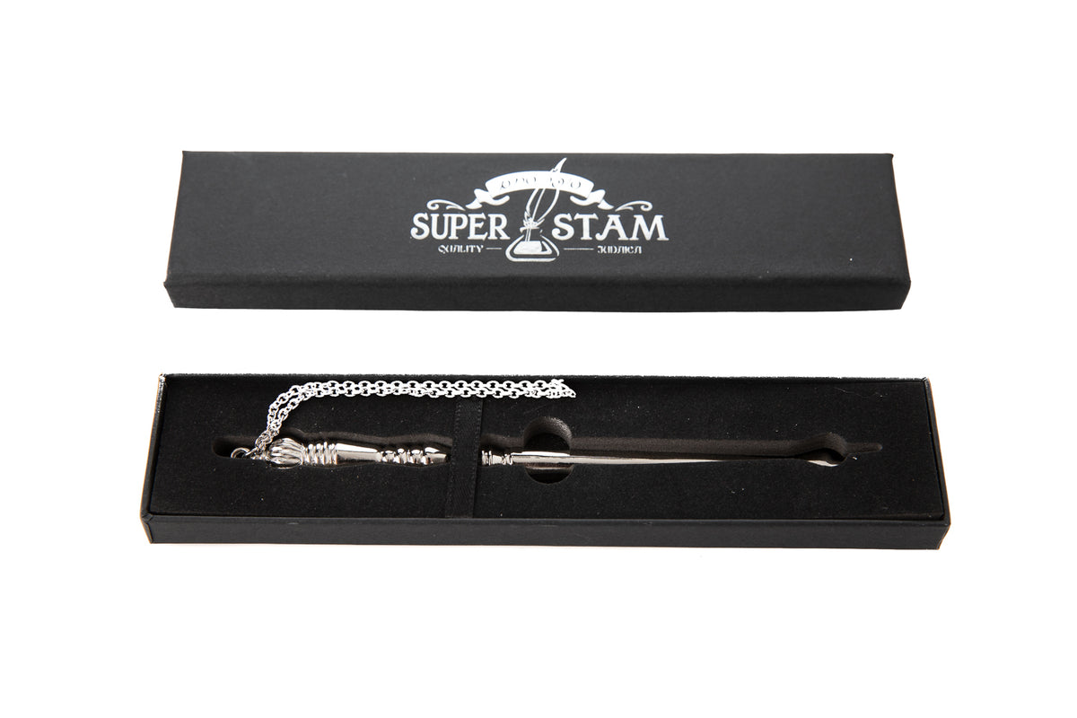 Torah/Book Pointer Yad Hand Pointer Silver Finish Great bar bat Mitzvah Gift with a 20cm Bead Charm in Gift Box