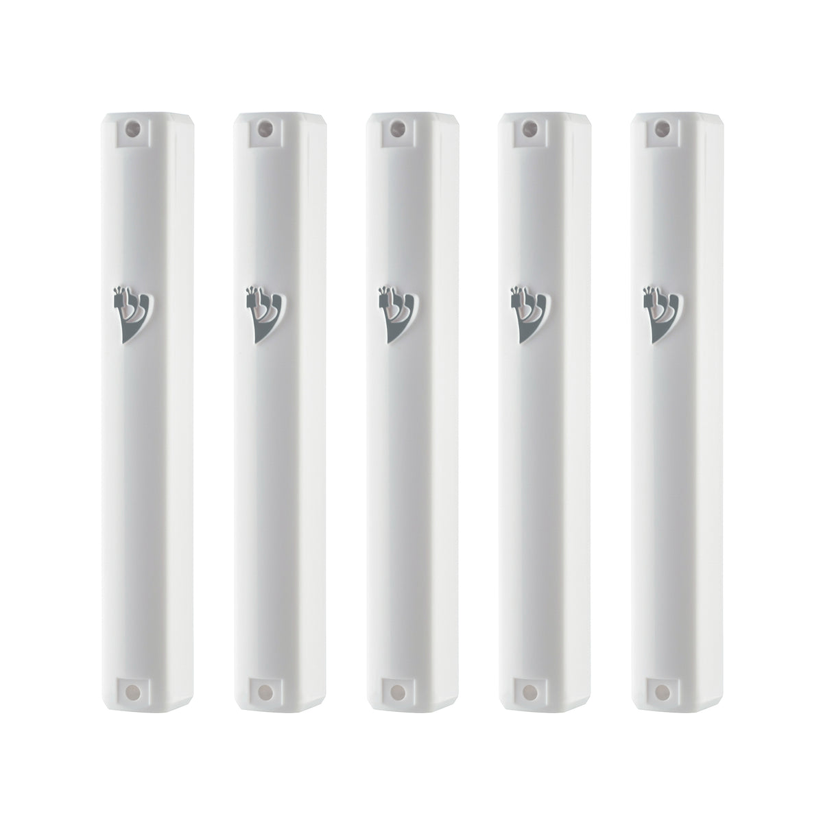 PLASTIC MEZUZAH CASE Rectangle Shape Silver shin colour and sizes 10/ 15 /12/ cm optional Waterproof Sold in unit of 5 pcs