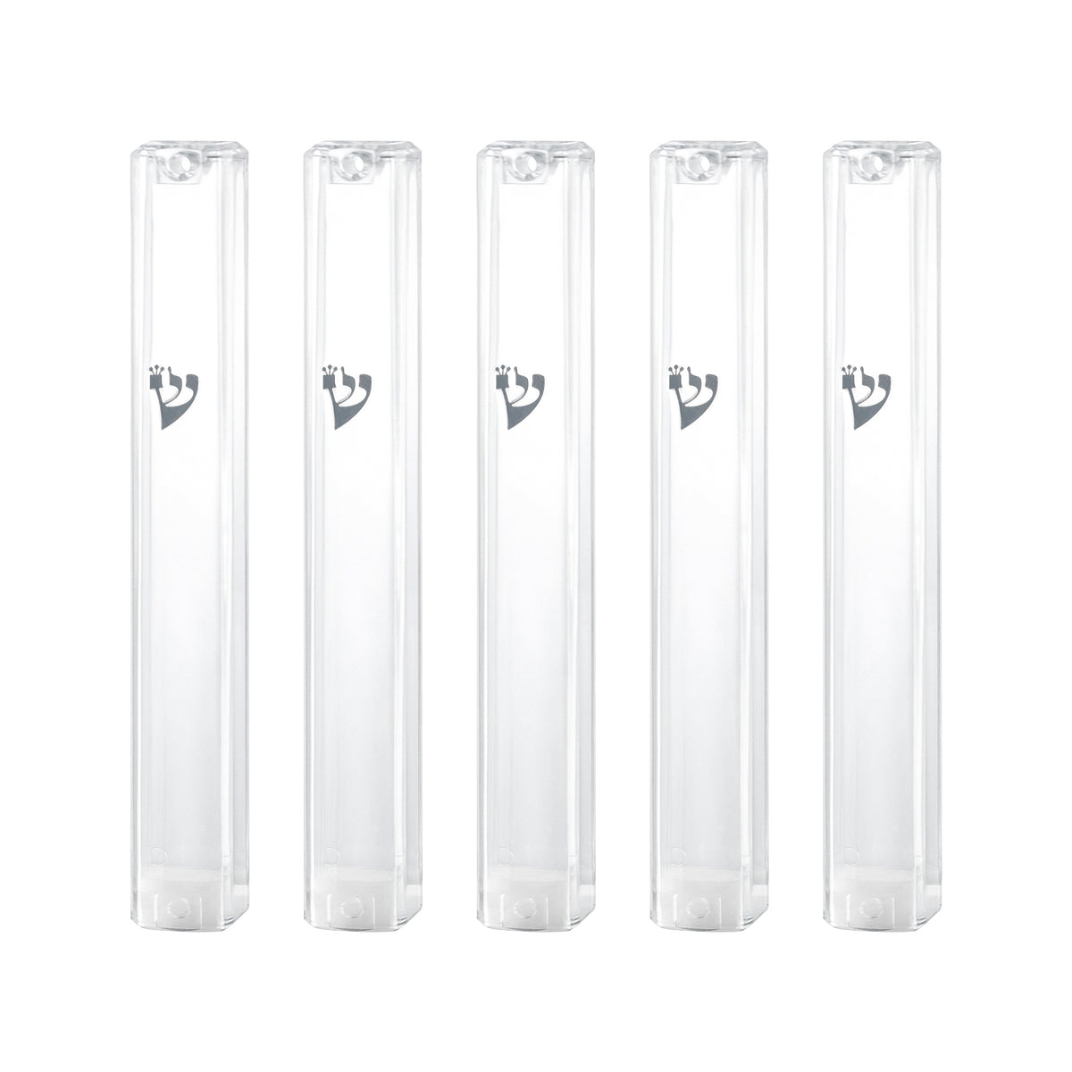 PLASTIC MEZUZAH CASE Rectangle Shape Silver shin colour and sizes 10/ 15 /12/ cm optional Waterproof Sold in unit of 5 pcs