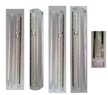 Load image into Gallery viewer, MEZUZAH CASE CLEAR Plastic with Mirror Design Rubber Cork Waterproof Rubber Cork Sold in unit of 5 pcs