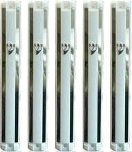 Load image into Gallery viewer, Plastic MEZUZAH CASE WHITE With Mirror Design Rubber Cork Waterproof Rubber Cork Sold in unit of 5 pcs