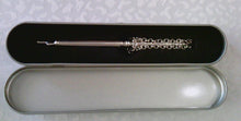 Load image into Gallery viewer, Torah/Book Pointer Yad Hand Pointer Silver Finish Great bar bat Mitzvah Gift with a 20cm Bead Charm in Gift Box