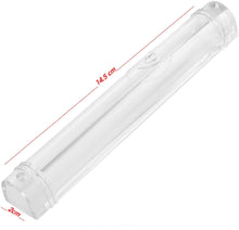 Load image into Gallery viewer, PLASTIC MEZUZAH CASE CLEAR Semiround  silver shin self Stick Waterproof Rubber Cork