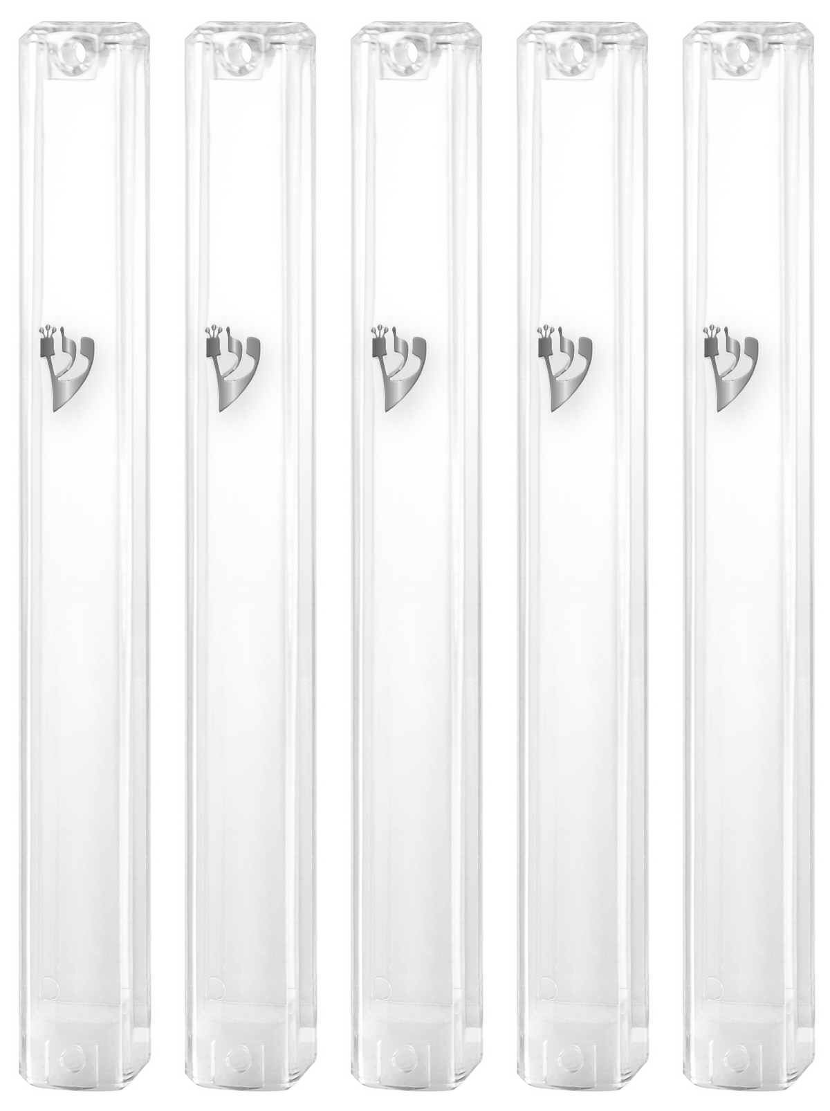 PLASTIC MEZUZAH CASE Rectangle Shape Silver shin colour and sizes 10/ 15 /12/ cm optional Waterproof Sold in unit of 5 pcs