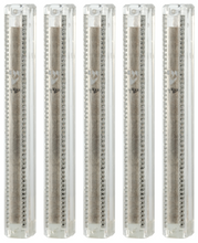 Load image into Gallery viewer, Plastic MEZUZAH CASE CLEAR  with Stones Silver shin Waterproof Rubber Cork