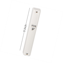 Load image into Gallery viewer, PLASTIC MEZUZAH CASE Rectangle Shape Silver shin colour and sizes 10/ 15 /12/ cm optional  Waterproof Sold in unit of 5 pcs