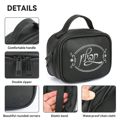 SUPER STAM Tefillin Faux Leather Prayer Travel Tote Bag Rain Proof Carry Handle
