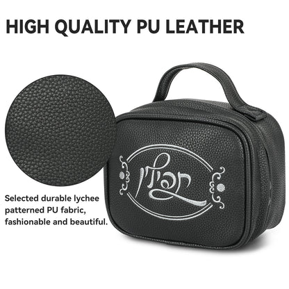 SUPER STAM Tefillin Faux Leather Prayer Travel Tote Bag Rain Proof Carry Handle